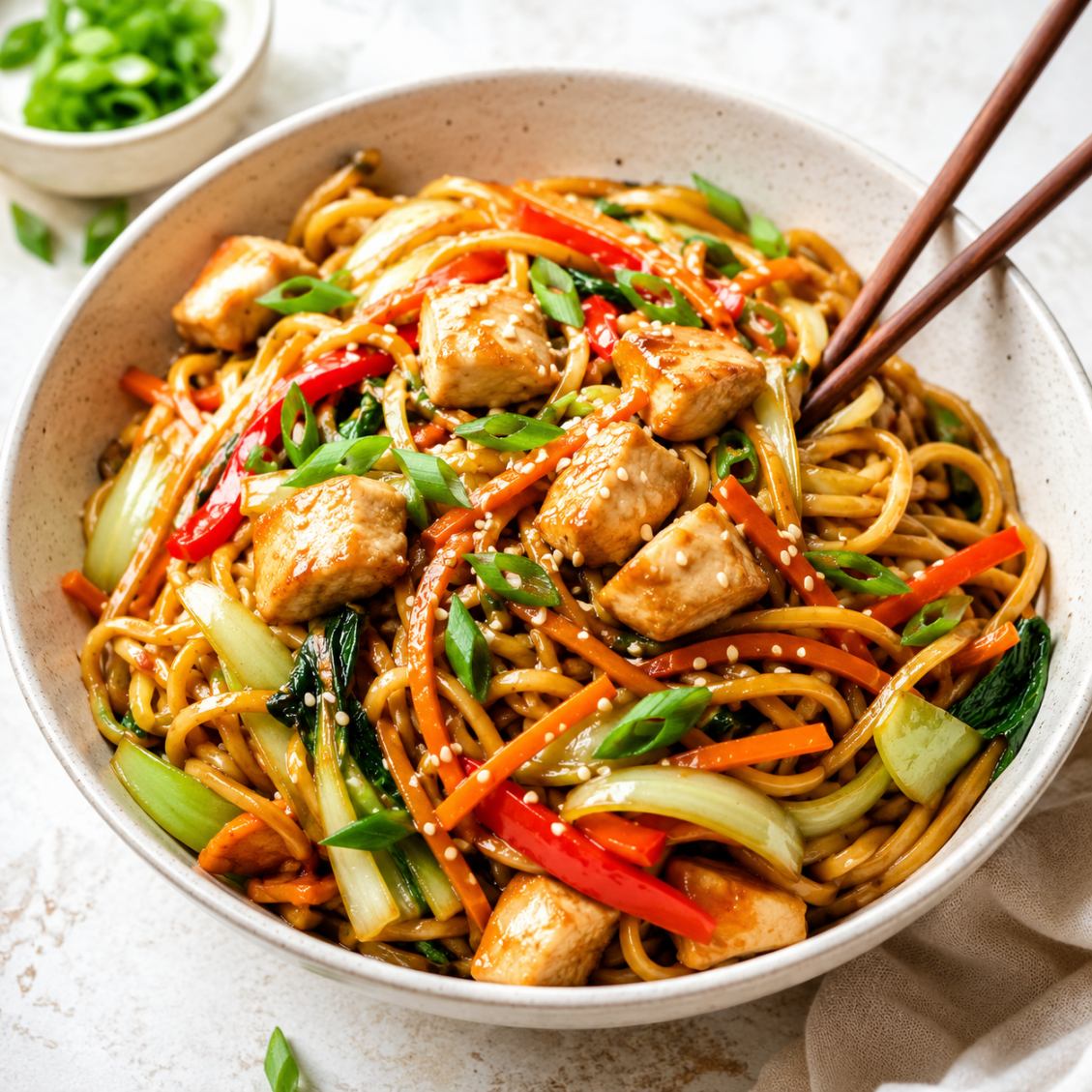 Mâncare asiatică cu noodles